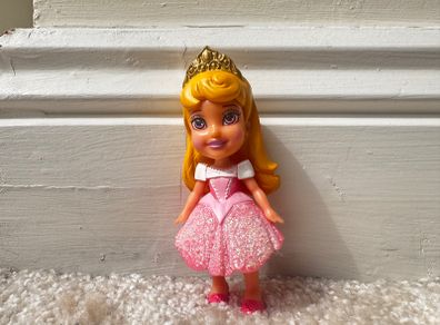 Disney Princess Mini Toddler Doll Sleeping Beauty Aurora approx. 9 cm. Used Please see photos