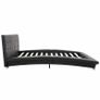 Bed Frame Black Faux Leather 135x190 cm Image 5