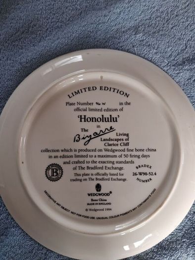 Limited Edition Bradford Exchange Plates