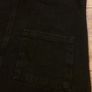 Black denim embroidered pinafore size uk6 Image 2