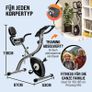 Foldable Exercise Bike 10 Levels 7 Seat Heights LCD Display Training App 2 Fitness Bands 4-in-1 Fitness Bike Bicycle Trainer Fitness Bike Image 3