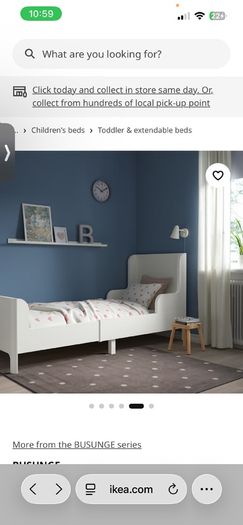 Toddler bed with mattress
