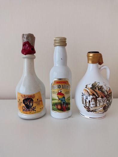 14 Vintage Miniature Liqueur Bottles