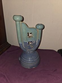 Irish made Freedom Pottery Candlestick holder