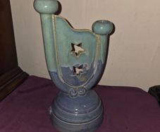Irish made Freedom Pottery Candlestick holder