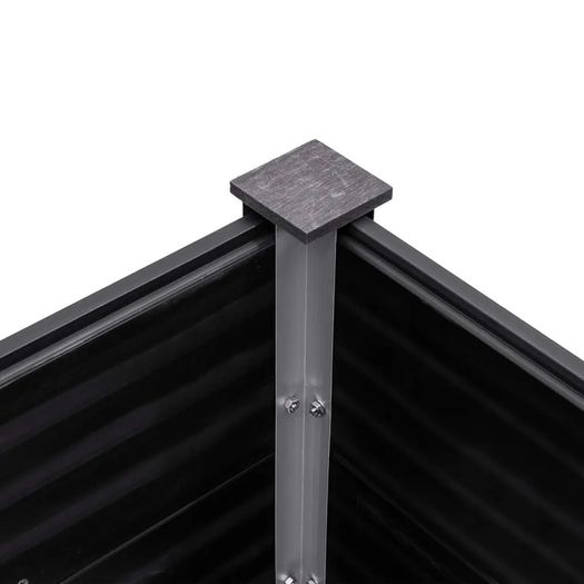 Garden Raised Bed 300x50x91 cm WPC Grey