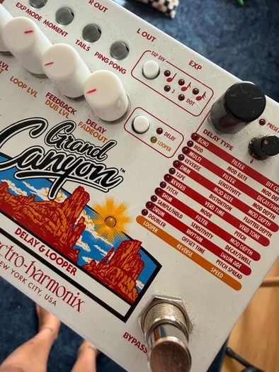 Grand canion loop delay pedal
