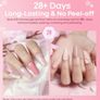 Gel Nail Polish Kit Starter with U V Lamp Portable LED Dryer Lamp, 6 Colors Soak Off Pastel Pink Gel Nail Polish Set/Gel Top & Base Coat/Essential Manicure Tools Nail Art Kit Image 2