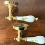 Vintage Porcelain Rose Door Handles Image 3