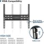 Ultra Slim TV Wall Bracket Mount for 23-60 inchs LCD LED TVs, Low Profile Tilt TV Wall Mount up to VESA 400x400mm, 50 inch tv wall bracket with Spring Locking System, Includes 5 Cable Ties (FREE POSTAGE) Image 2