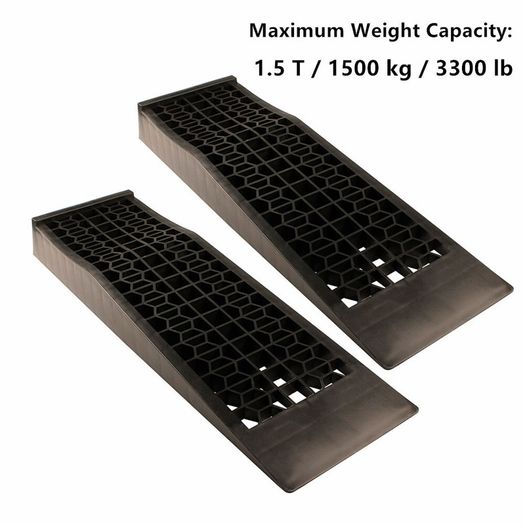 BRAND NEW 1Pair Black 1500KG Heavy Duty Car Ramps 70cm Antiskid