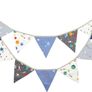 FREE P&P Floral Bunting banner, 10.8 Feet Vintage Cloth Shabby Chic Flag Garlands, 12PCS Double Sided Fabric Triangle Pennants for Vintage Themed Wedding Afternoon Tea Garden Party Image 4
