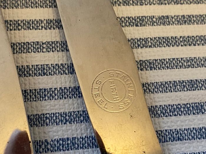 Bone handle cheese board knives