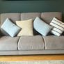 Grey fabric sofa, large, excellent condition Image 3