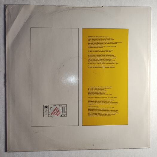 RESERVED - Lionrock - Packet Of Peace - Deconstruction Records - Lionrock CLASSIC Acid HOUSE!