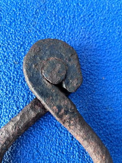 Antique fire tongs