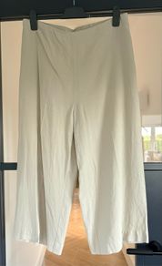 Mango soft linen blend trousers Size L 14/16