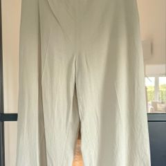 Mango soft linen blend trousers Size L 14/16