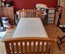 Single Bed Frame with Mattress