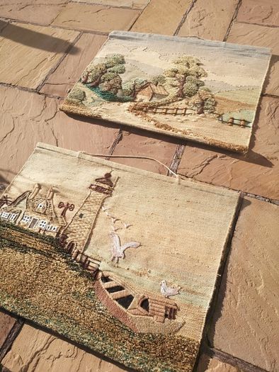 Woven Duet wall hanging