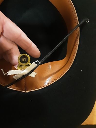 Premium Western Set - 100% Wool Cowboy Hat Size 57 & Genuine Leather Gun Belt Rig