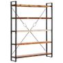 5-Tier Bookcase 140x30x180 cm Solid Reclaimed Wood Image 8