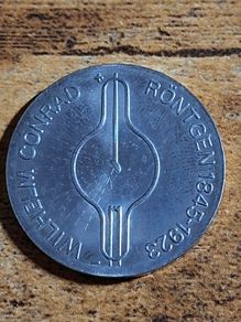 German Democratic Republic, Germany, 5 Mark 1970, Wilhelm Rontgen - free standard postage