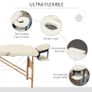 Massage Table Bed Couch Beauty Bed 2 Section Therapy Bed Lightweight Portable Folding Spa Bed Black Image 4