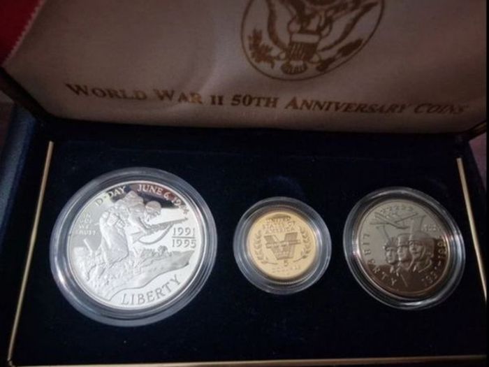 USA 1995 Gold Coin 5 Dollar Set WW2 Low Mintage