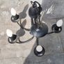 Ceiling Lamp chandelier Metal Black Image 4