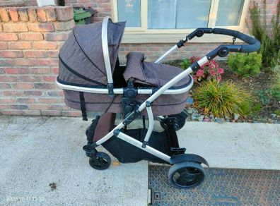 Babylo Duo x2 (double buggy) with MaxiCosi CabrioFix Isofix Base