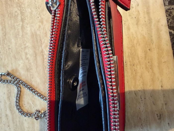 red handbag by Michelle Keegan