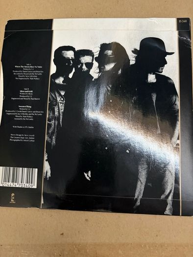 U2 vinyl single. Irish pressing