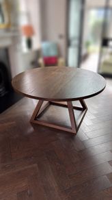 Solid Oak Round Dining Table 1500mm