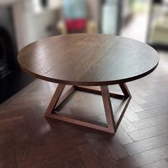 Solid Oak Round Dining Table 1500mm