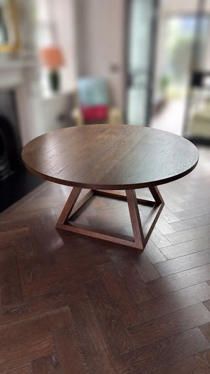 Solid Oak Round Dining Table 1500mm