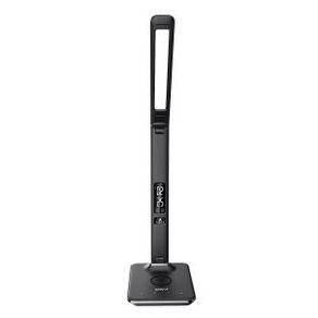 LED Desk Lamp with Wireless Charging Pad & Clock