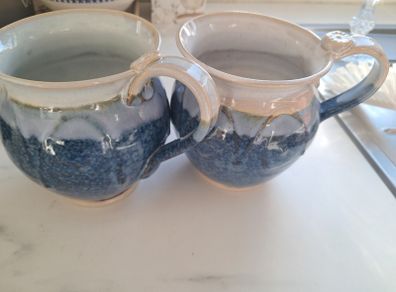 Ceramic mugs set of 2