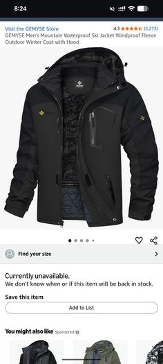 Men's ski jacket