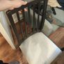 IKEA Extendable Dining Table (Black-Brown) & 4 Padded Chairs Image 8