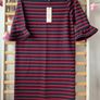 dress Bnwt navy & red striped dress with frilled sleeves soaked in luxury dress small Image 8