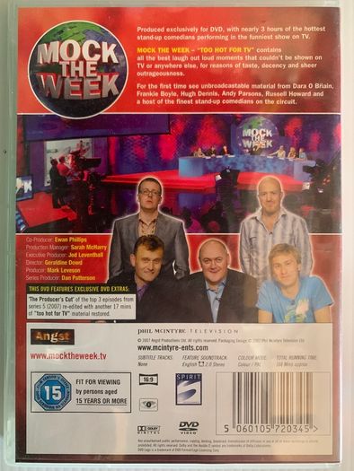 Mock The Week (Too Hot For TV) [DVD TV Boxset][