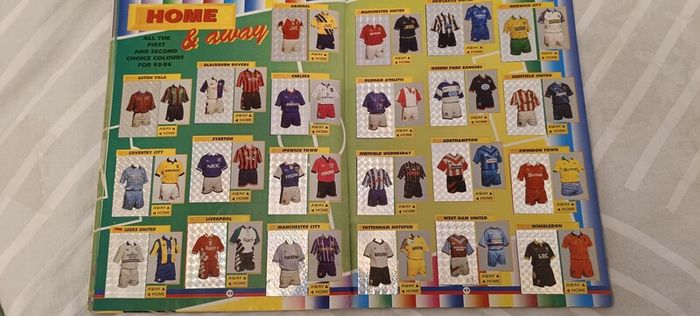 Merlin Premier League 1994 Sticker Album First Edition Fully Completed