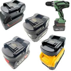 For Makita/Dewalt/Milwaukee/Bosch Convert To For Hitachi/Hikoki 18V Li-ion Batttery Power Tools Battery Adapter Converter