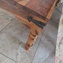 Oak table and 6 chairs Image 7