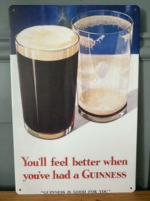 Guinness Tin Metal Sign
