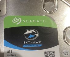 Seagate SkyHawk 8TB 3.5" SATA Hard Drive.