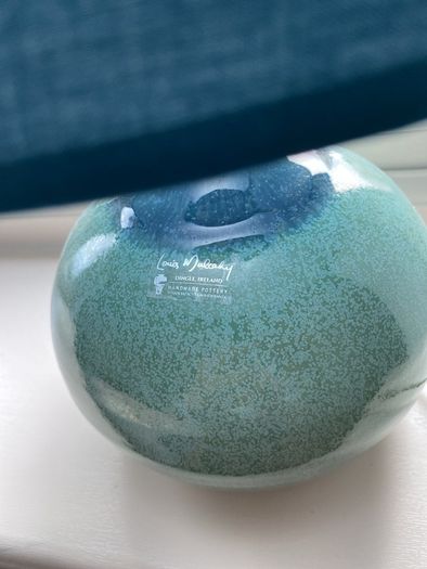 LOUIS MULCAHY pottery lamp with free new lamp shade
