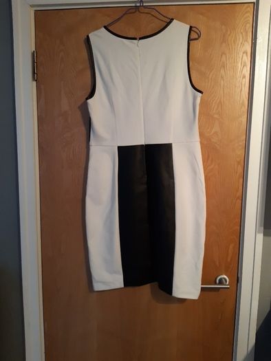 DKNY C Material & Faux Leather  Panels. S.14.