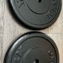 4x10kg York cast iron weight plates Image 4